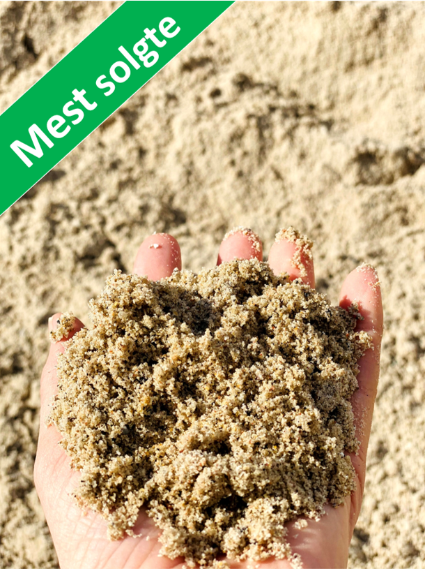 Flisesand 0-4 mm.